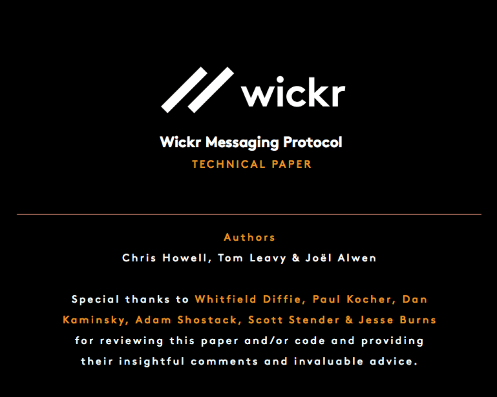 Wickr Messaging Protocol Title Image